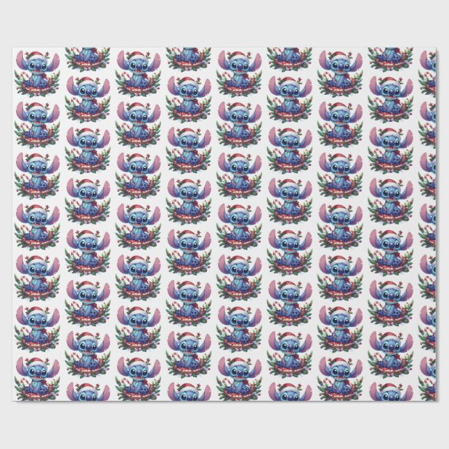 Papel de embrulho do Natal do Stitch (Aberto)