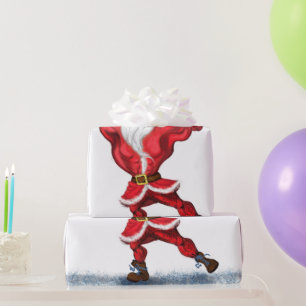 Papel de embrulho do Papai Noel Fitness