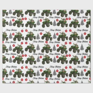Papel de embrulho do Papai Noel Off Road