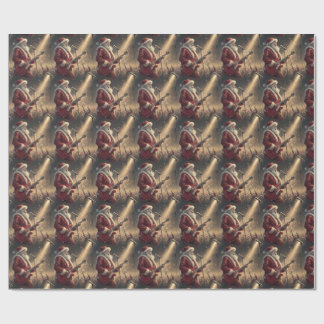 Papel de embrulho do Rock Star Santa