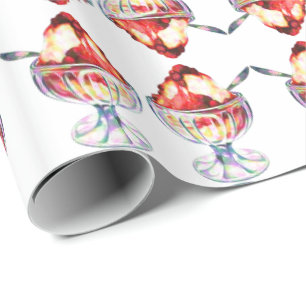 Papel de embrulho do sorvete de vindima
