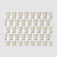 Papel de embrulho do tecido do chá de fraldas da