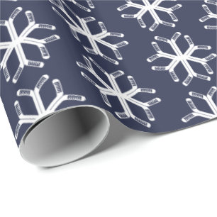 Papel de embrulho do teste padrão do floco de nev