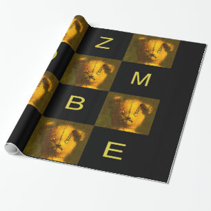 Papel de embrulho do ursinho zombie
