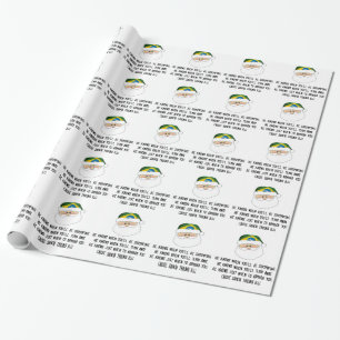 Papel de embrulho do Xmas da cláusula de Jiu Jits
