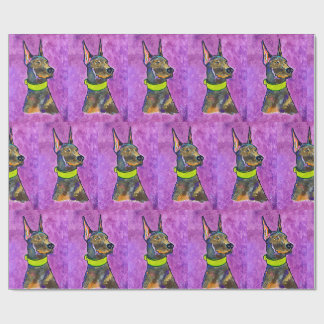 Papel de embrulho Doberman