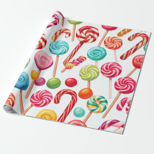 papel de embrulho doce doce de natal