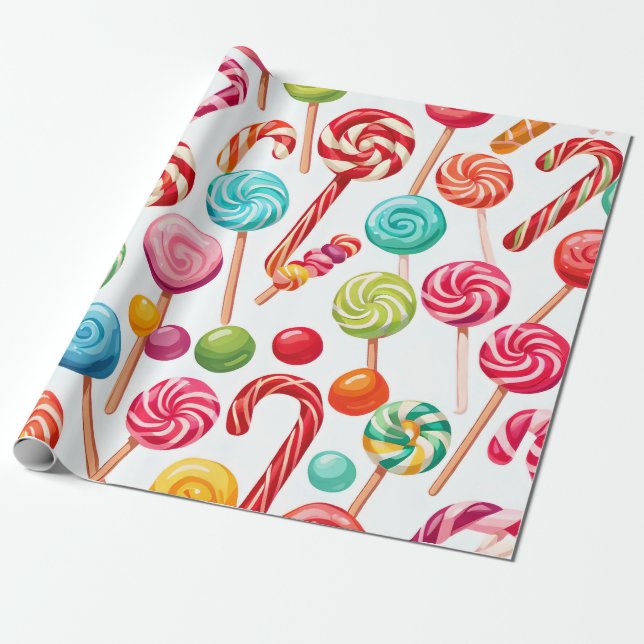 papel de embrulho doce doce de natal (Desenrolado)