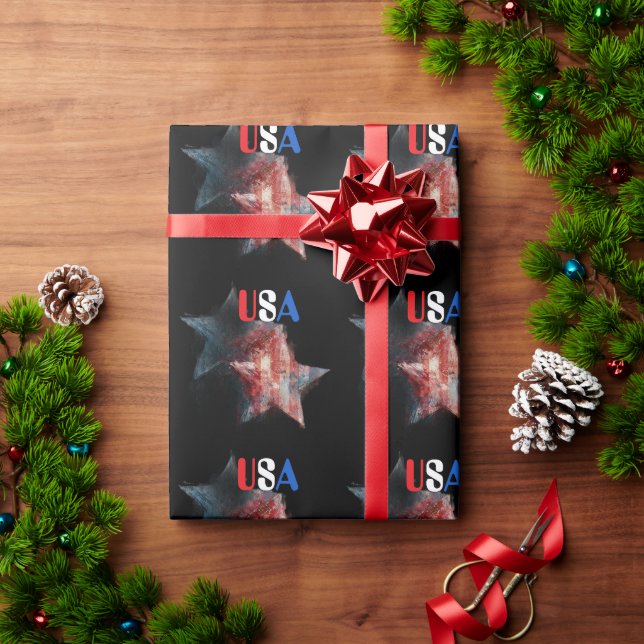 Papel de embrulho dos EUA (Presente de Natal)