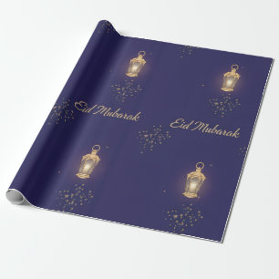 Papel de embrulho Eid Azul