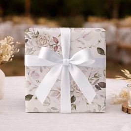 Papel de embrulho elegante para casamento e chá de