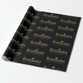 Papel de embrulho elegante personalizado para marc