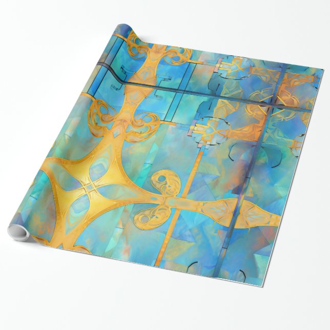 Papel de embrulho Encruzilhada Celestial (Desenrolado)