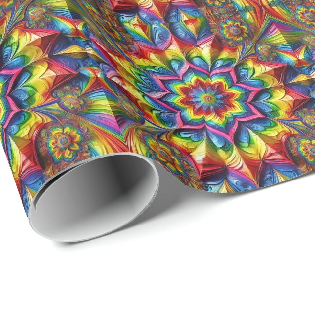 Papel de embrulho especial com Cores LGBTQ (Ponta do rolo)