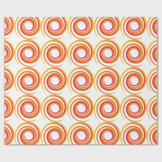 Papel de embrulho espiral de cores giratórias