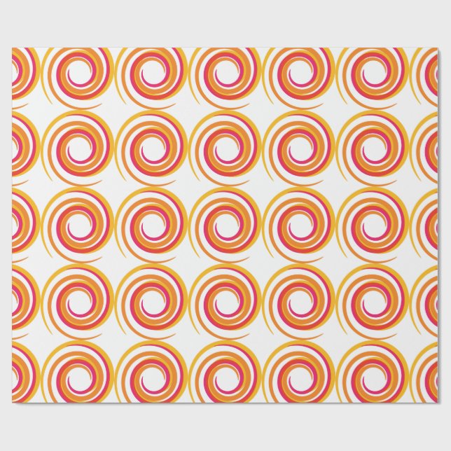 Papel de embrulho espiral de cores giratórias (Aberto)