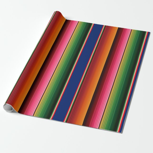 Papel de embrulho estampado de Sarape (Desenrolado)