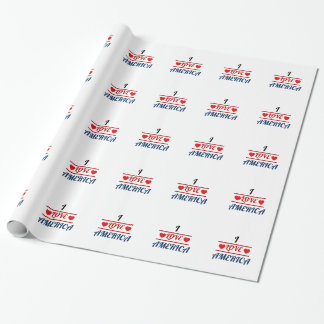 Papel de embrulho - Eu amo a América
