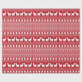 Papel de embrulho Fa-La-La Llama Natal