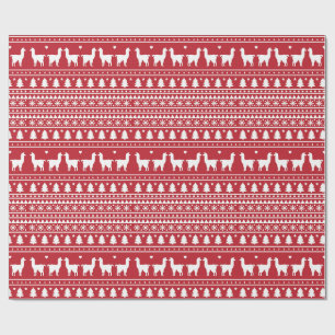 Papel de embrulho Fa-La-La Llama Natal