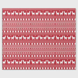 Papel de embrulho Fa-La-La Llama Natal