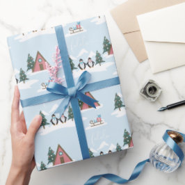 Papel de embrulho Falala Penguins, um belo Natal