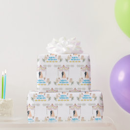 Papel de embrulho Feliz Casamento – Presente de ca