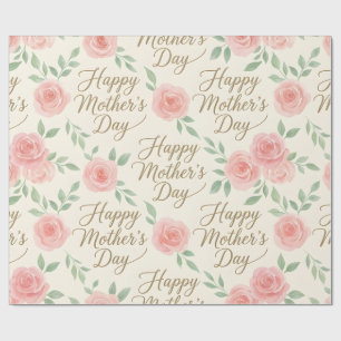 Papel de embrulho - Feliz Dia das Mães Papel de em