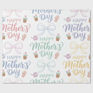 Papel de embrulho - Feliz Dia das Mães Papel de em