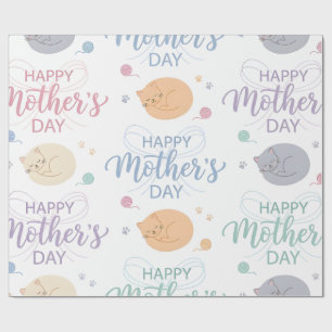Papel de embrulho - Feliz Dia das Mães Papel de em
