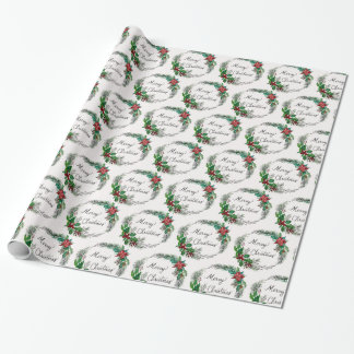 Papel de embrulho Feliz Natal