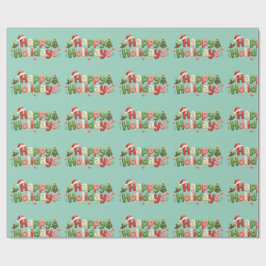 Papel de embrulho Feliz Natal