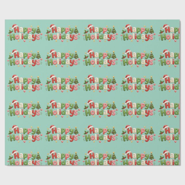 Papel de embrulho Feliz Natal (Aberto)