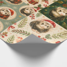 Papel de embrulho Ferret Christmas Montague