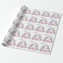 Papel de embrulho Festa de Chá do Fantasminha Fofo