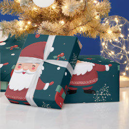 Papel de embrulho festivo Natal Coração de Amor Gn