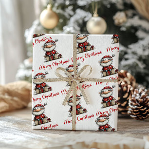 Papel de embrulho festivo Papai Noel Humor Caprich