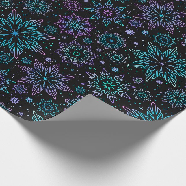 Papel de embrulho "Flocos de neve" (Ponta)