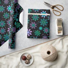 Papel de embrulho "Flocos de neve"