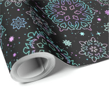 Papel de embrulho "Flocos de neve"