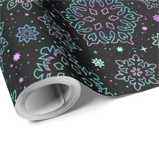 Papel de embrulho "Flocos de neve"
