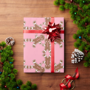 Papel de embrulho flocos de neve biscoito de gengi