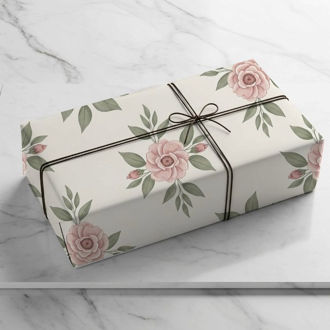 Papel de embrulho Flor de Pessegueiro Espalhada (Criador carregado)