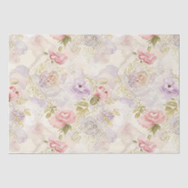 Papel de embrulho floral aquarela romântica - Eleg
