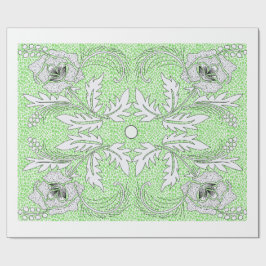 Papel de embrulho floral botânico vintage elegante