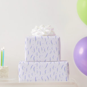 Papel de embrulho floral de lavanda