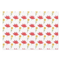 Papel de embrulho floral de verão