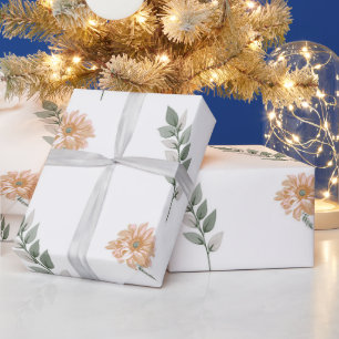 Papel de Embrulho Floral Elegante – Envoltório de