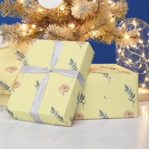 Papel de Embrulho Floral Elegante – Envoltório de