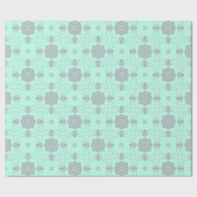 Papel de embrulho floral elegante Flora Royale (Aberto)
